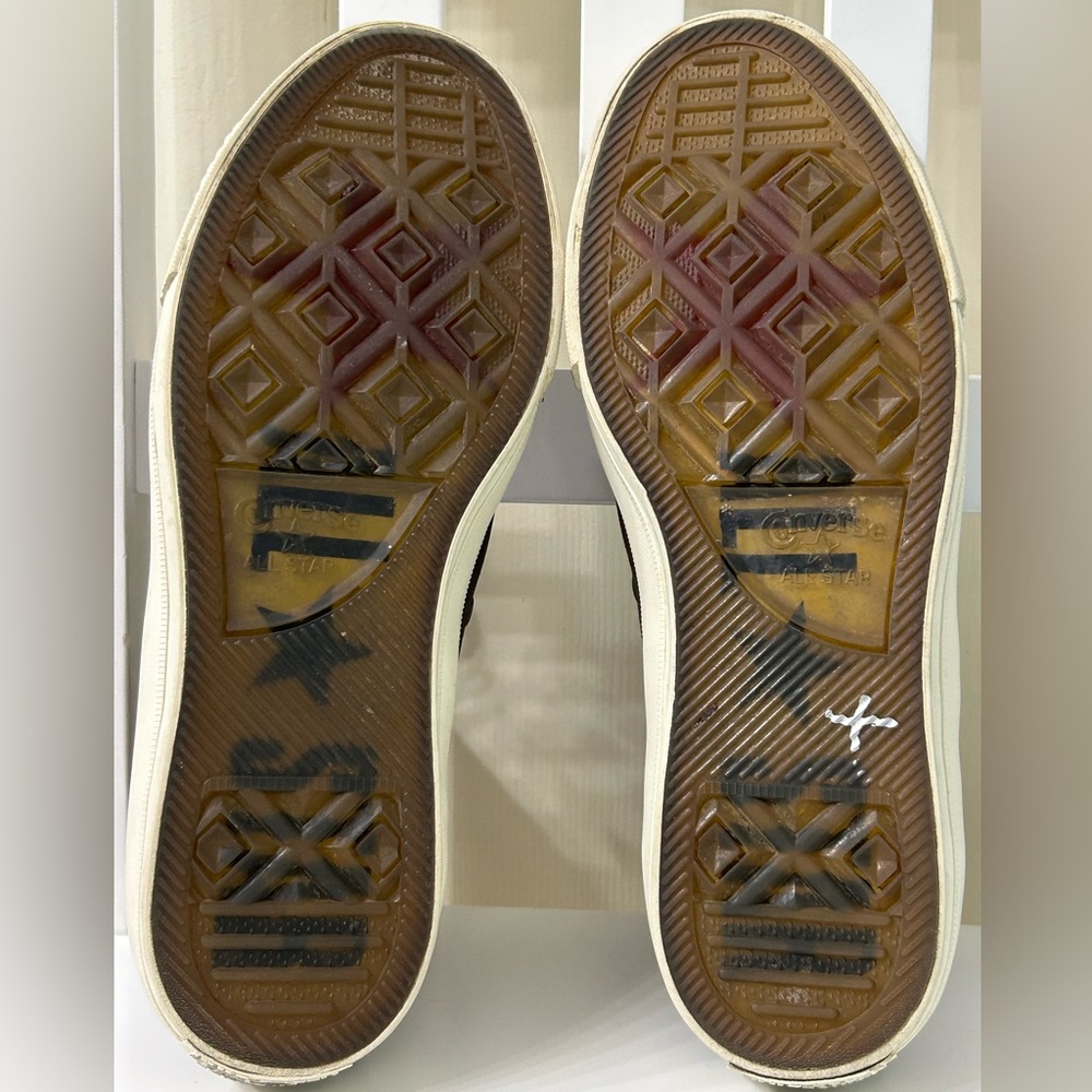 Converse X John Varvatos Men’s 6.5 Brown Leather Chuck Taylor All Star Shoes - Picture 8 of 11